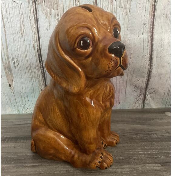 Vintage HCM Coin Bank Janet 0282 Ceramic - Picture 1 of 15
